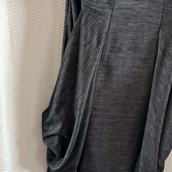 Simons Contemporaine Draped Pocket Dress Grey Size Small Sporty Y2K - Picture 13 of 16